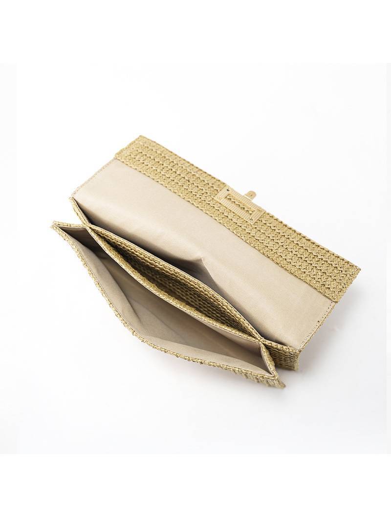 Straw Minimalist Clutch Chain Bag