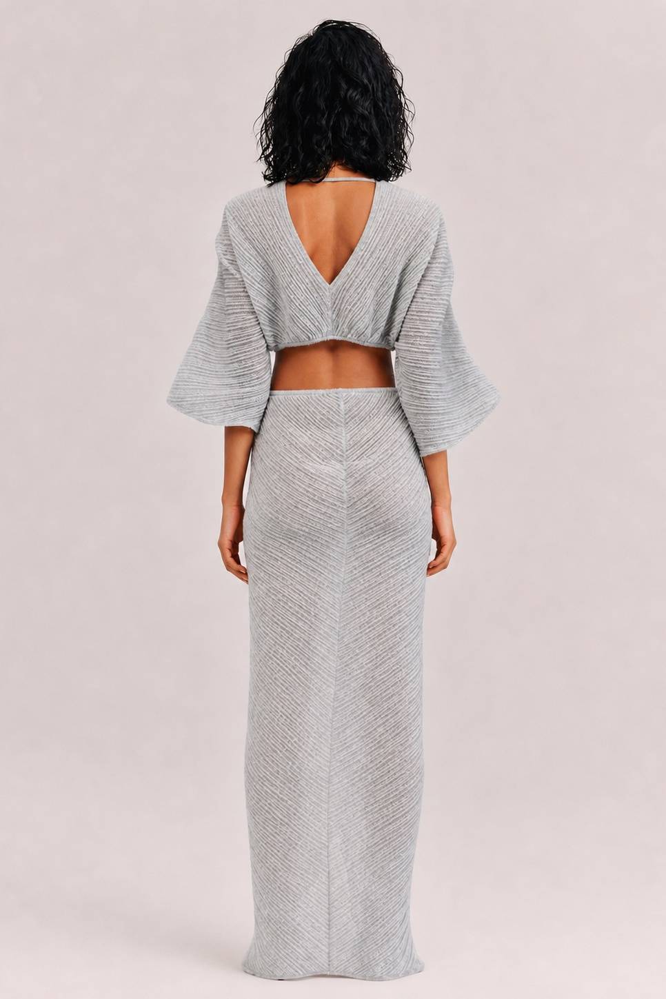 Sexy Twist-Front Cut-Out Maxi Dress