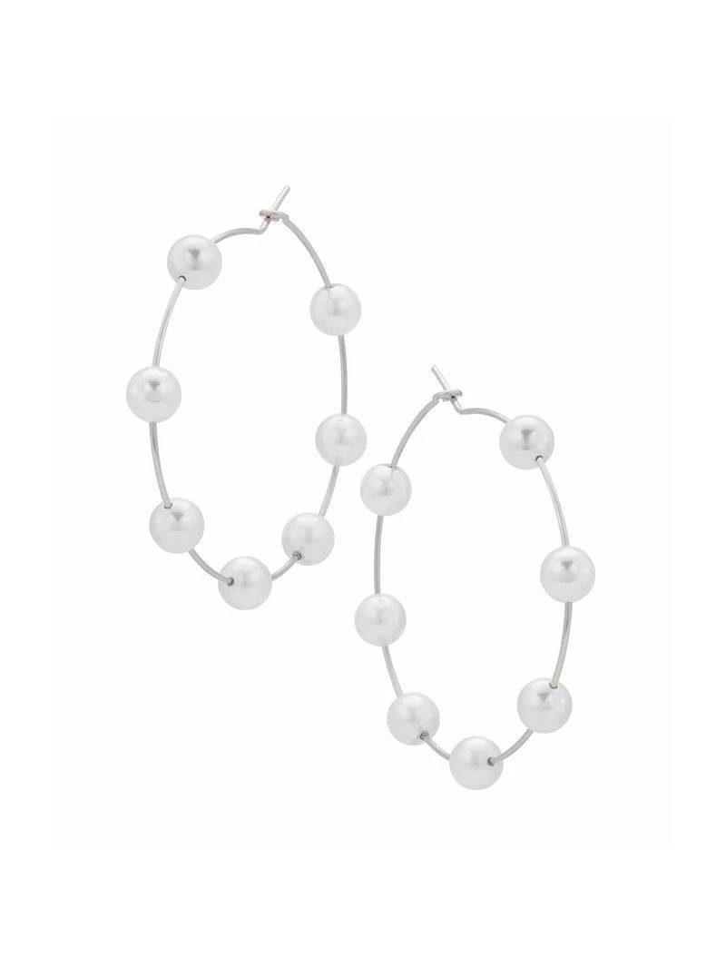 Pearl Circle Earrings