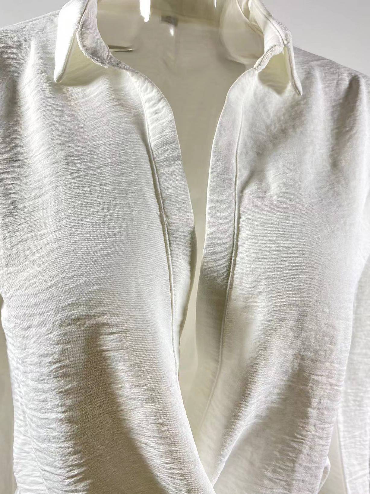 Deep V Hip-hugging Shirt Dress