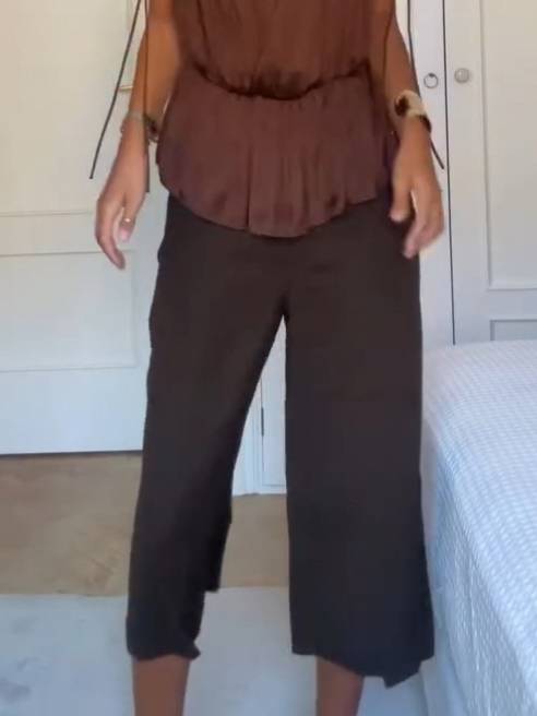 V-Neck Sleeveless Top And Shorts Suit-Top