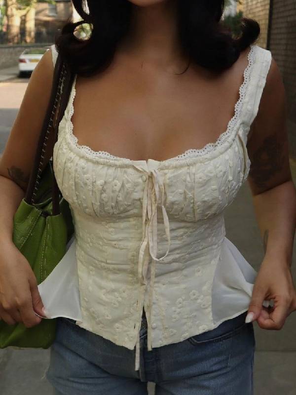 Lace-trim Camisole Top