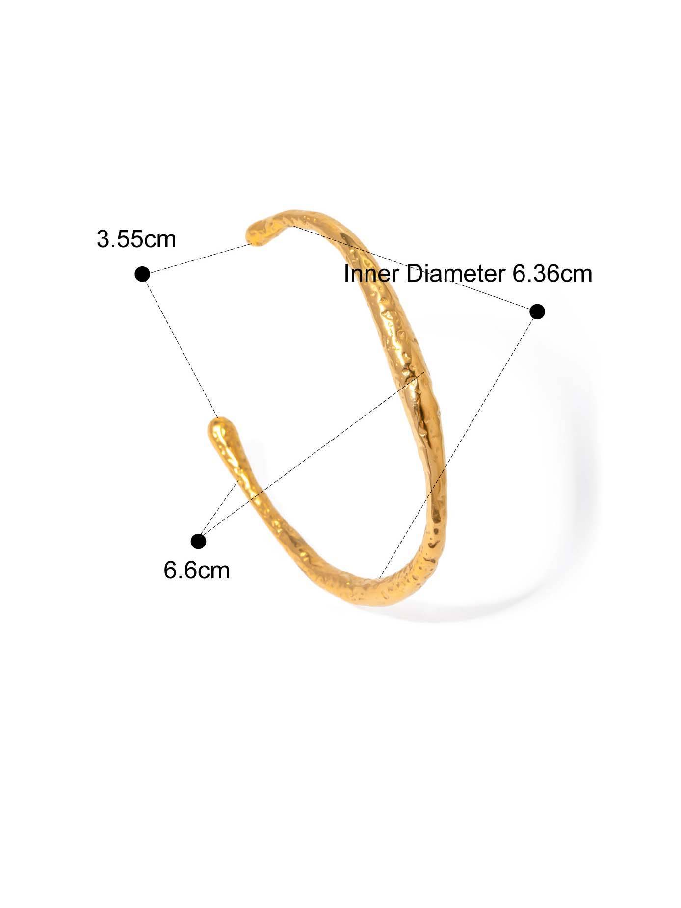 Minimalist Irregular Curve Bracelet