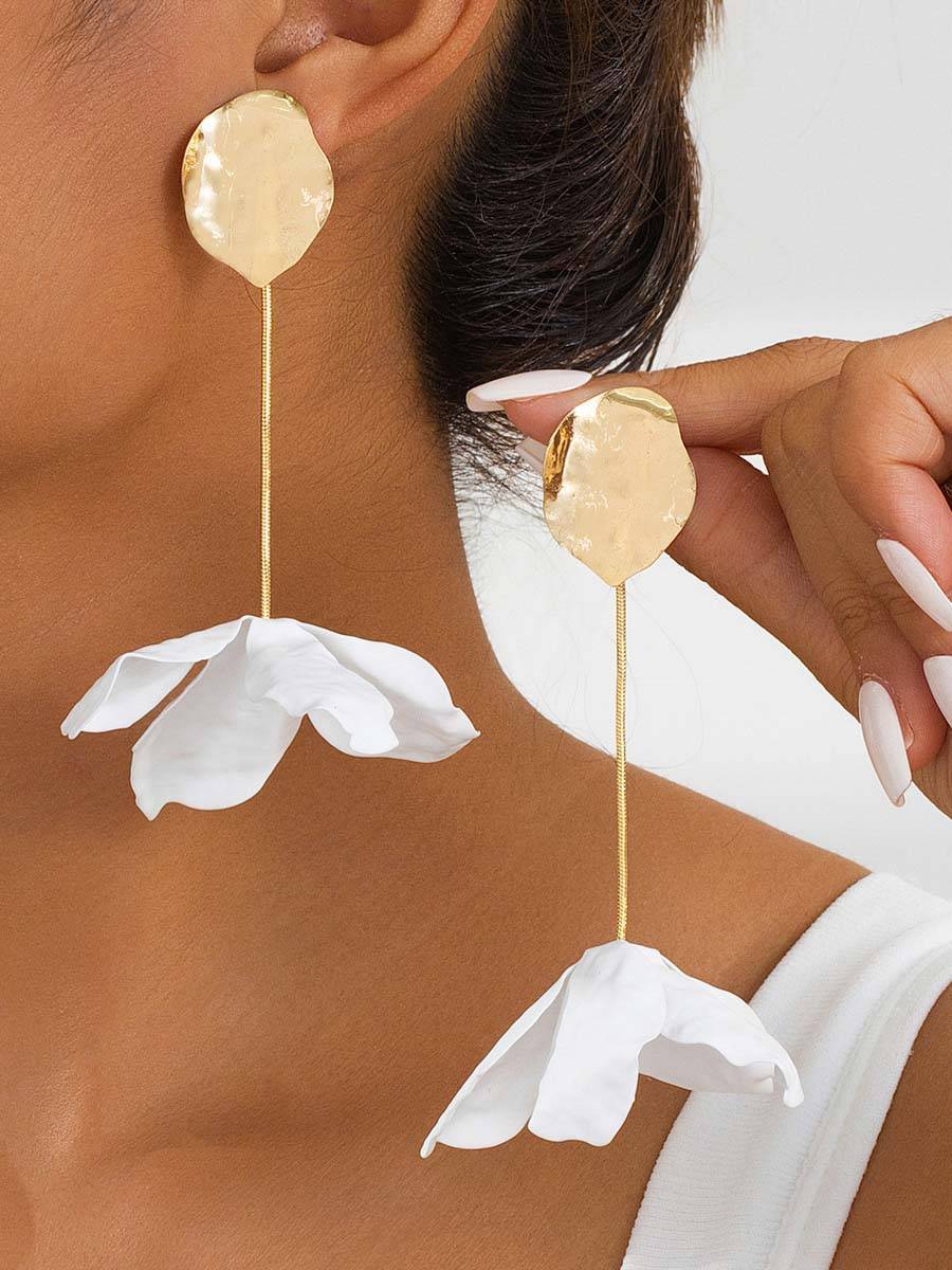 Flower Tassel Earrings