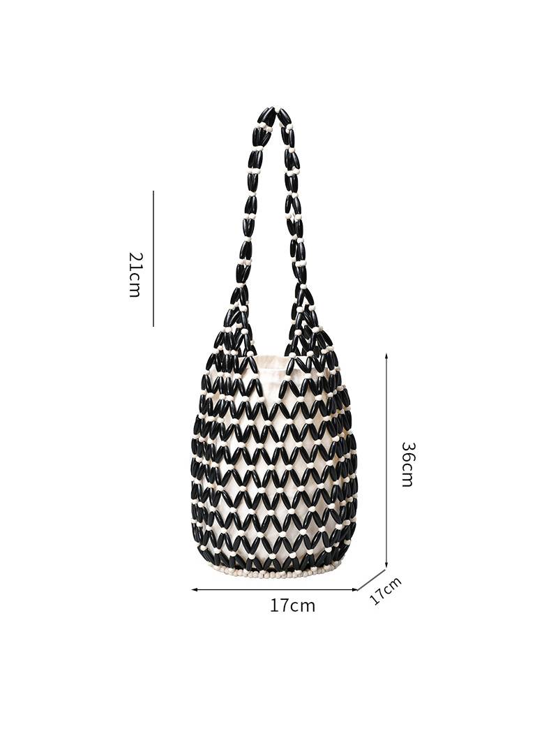 Hollow Woven Bucket Bag