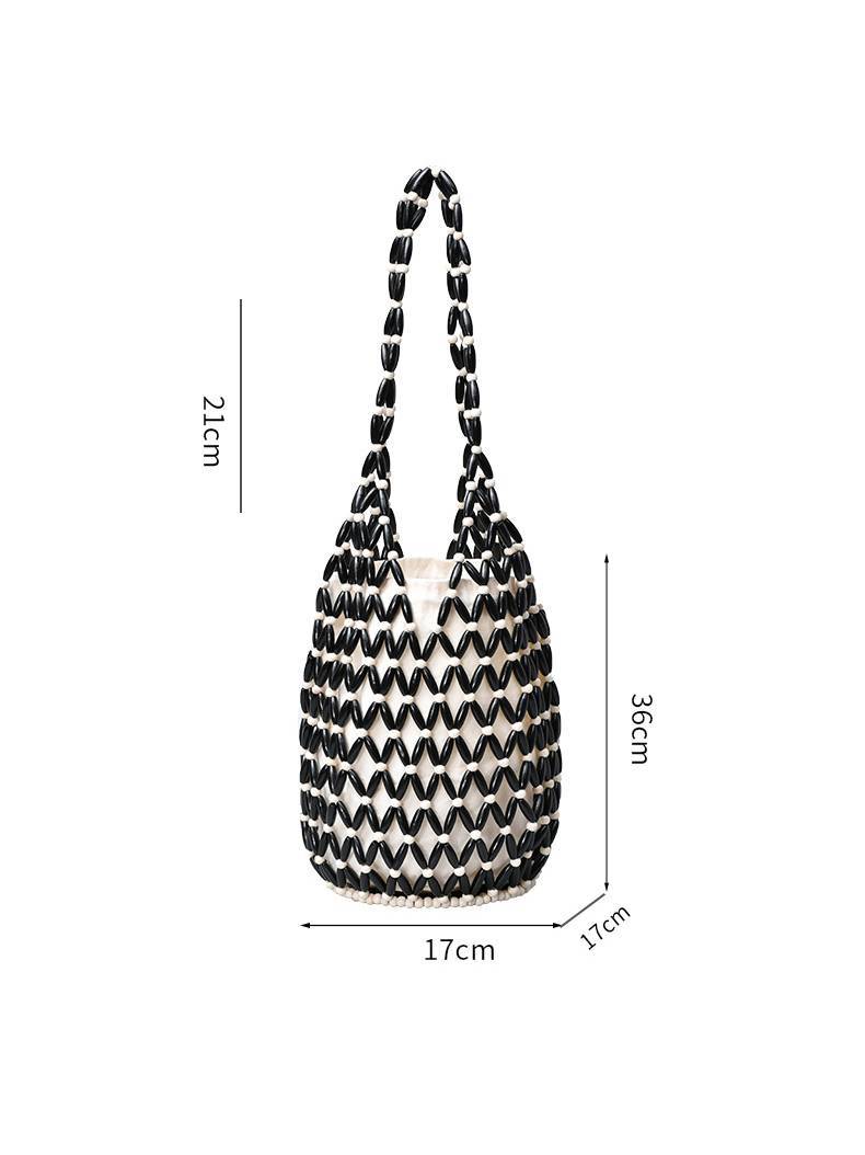 Hollow Woven Bucket Bag