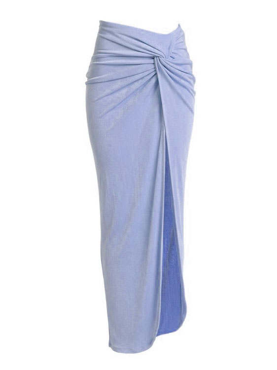 Fashion Sexy Twist Slit Skirt