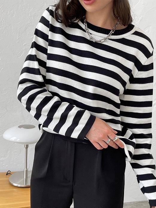 Striped Pullover Sweater