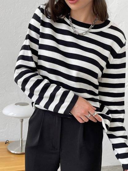 Striped Pullover Sweater