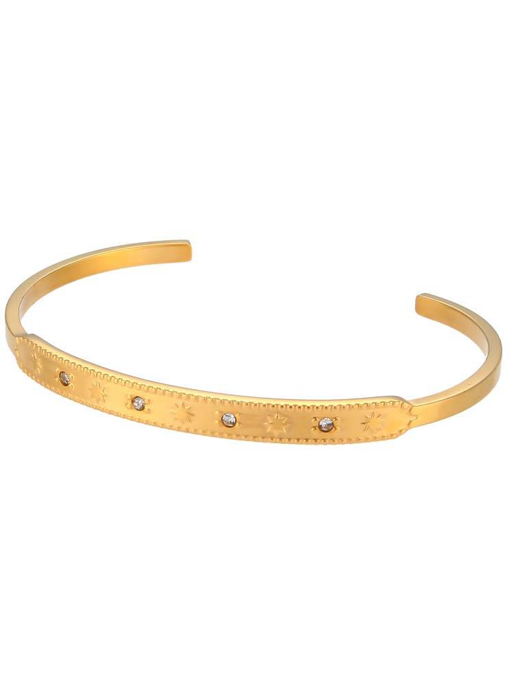 Natural Stone Inlaid Bracelet