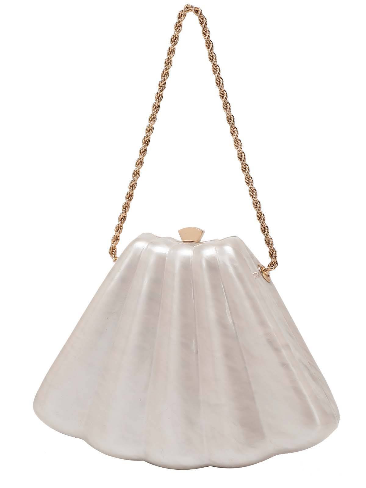 Shell Element Chain Bag Hand Bag