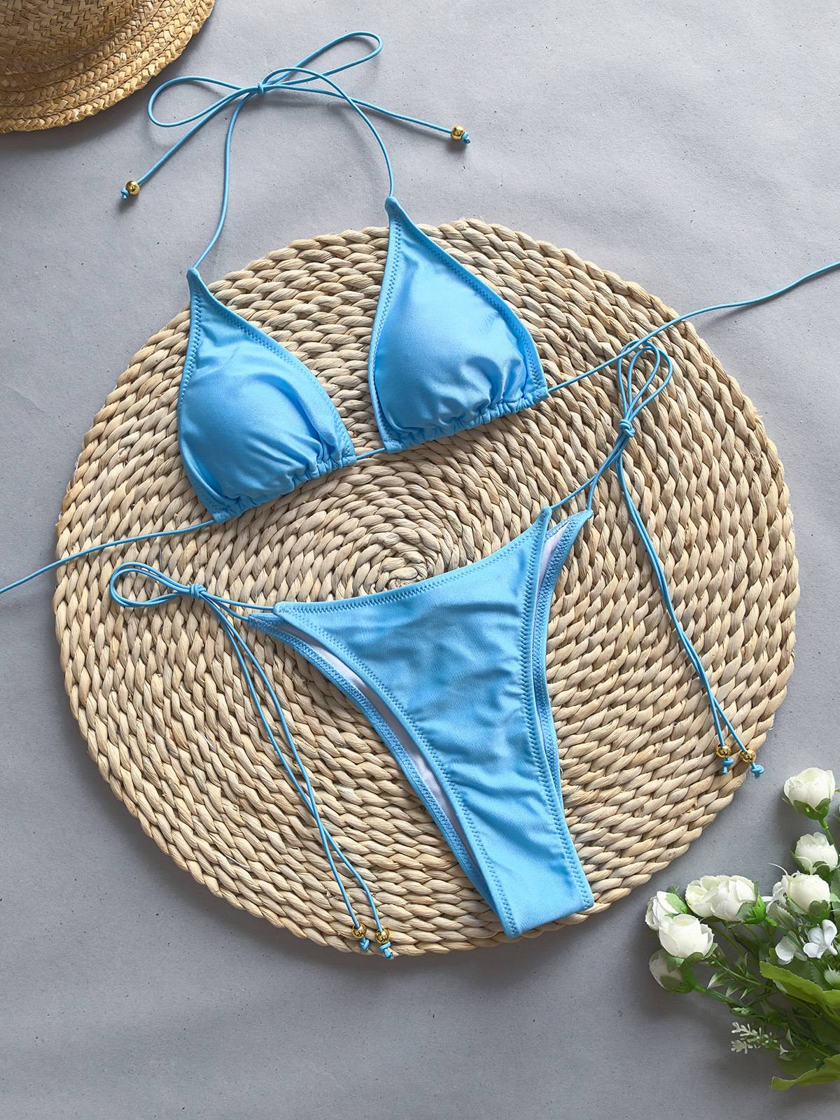 Two-way bikini three-piece set