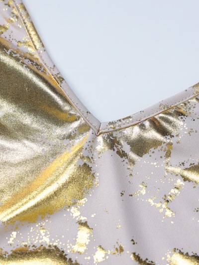 Unique Printed Sling Maxi Dress