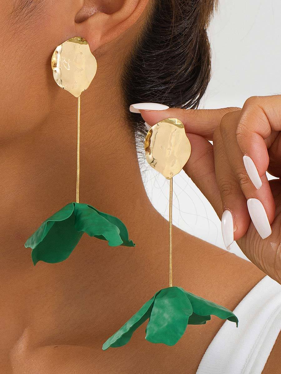 Flower Tassel Earrings