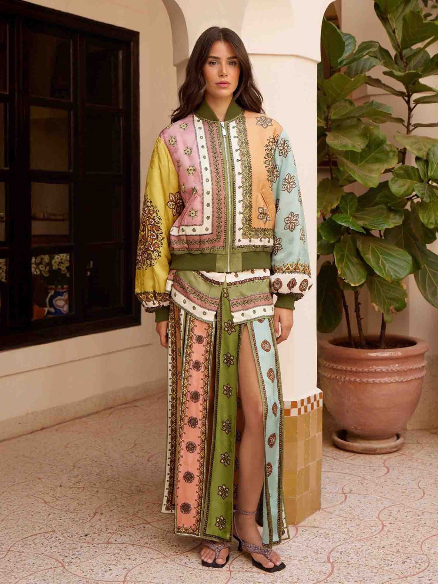 Exquisite Bohemian Print Two-Piece Set