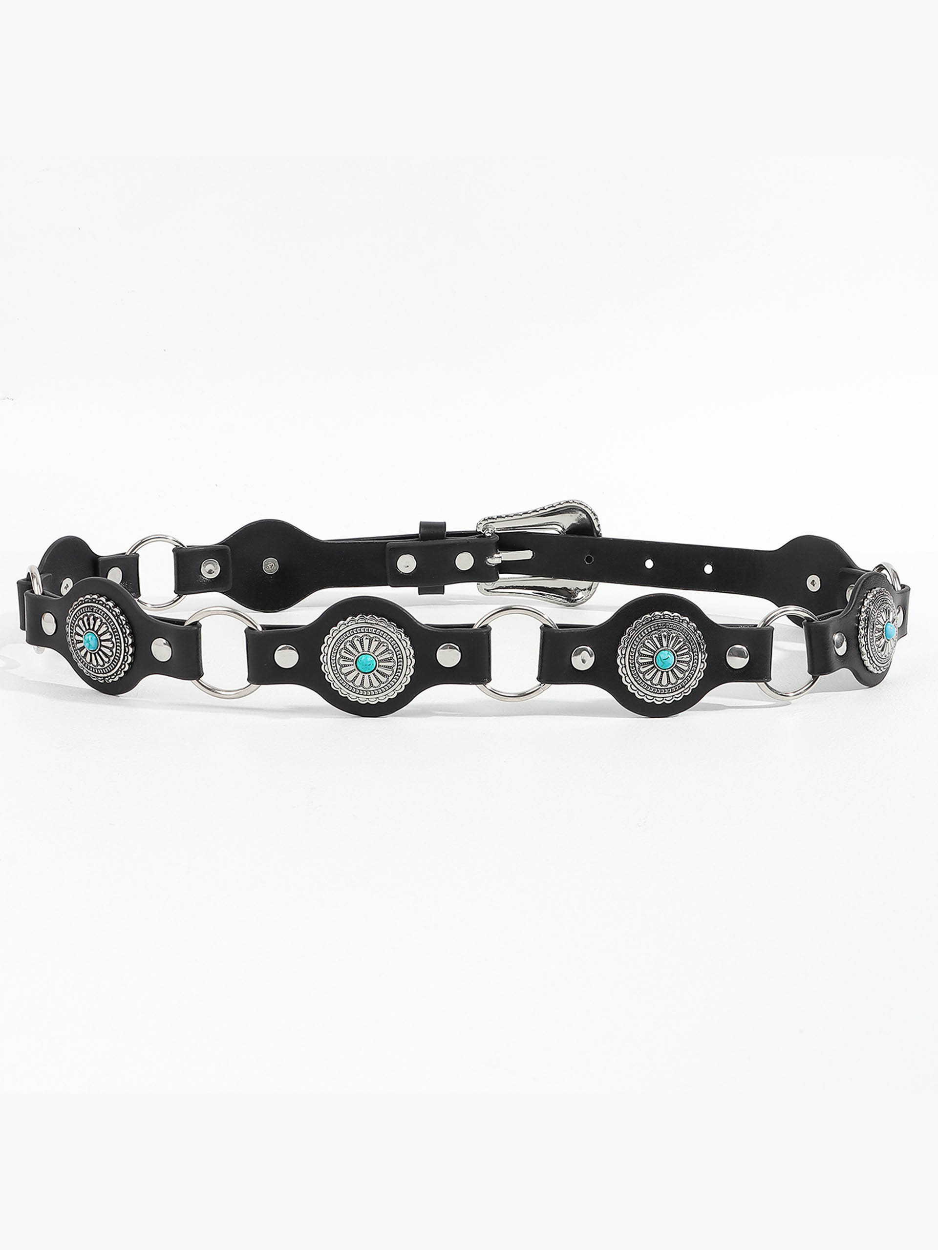 Vintage Turquoise Inlaid Belt