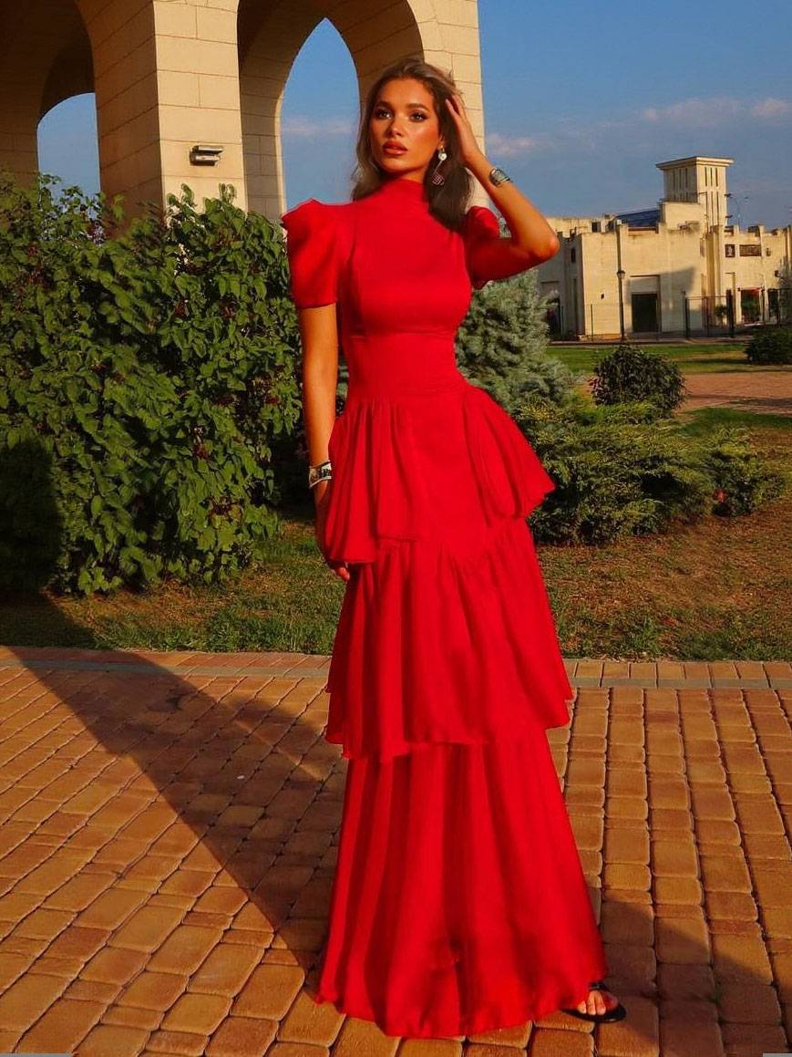 Retro Princess Multi-Layer Maxi Cake Dress