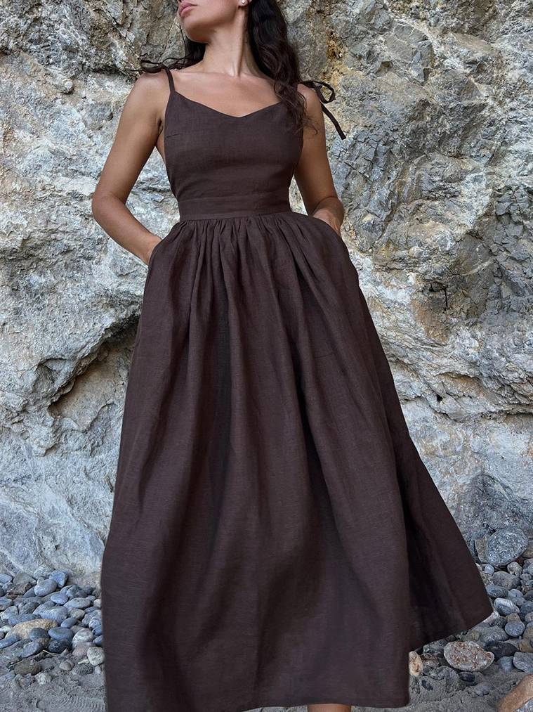 Elegant Sexy Strap Backless Dress