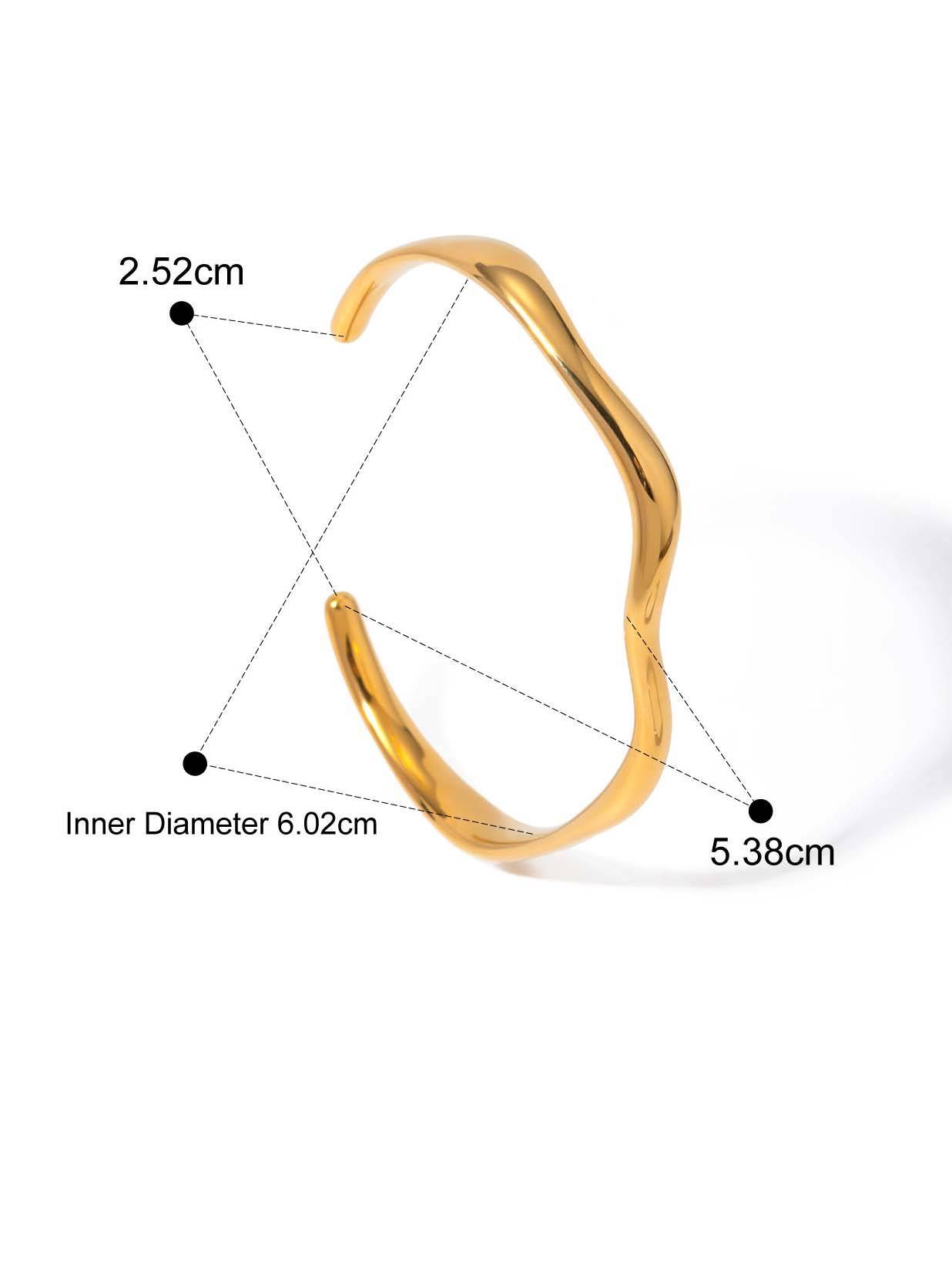 Minimalist Irregular Curve Bracelet