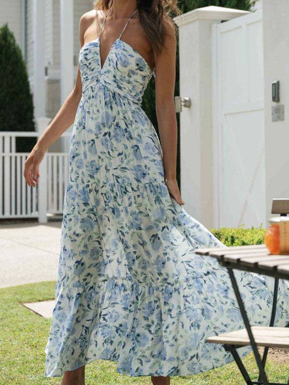 Floral-Print Maxi Dress