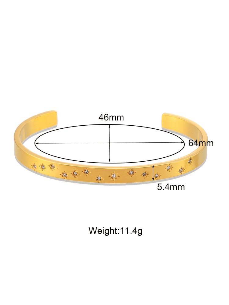 Natural Stone Inlaid Bracelet