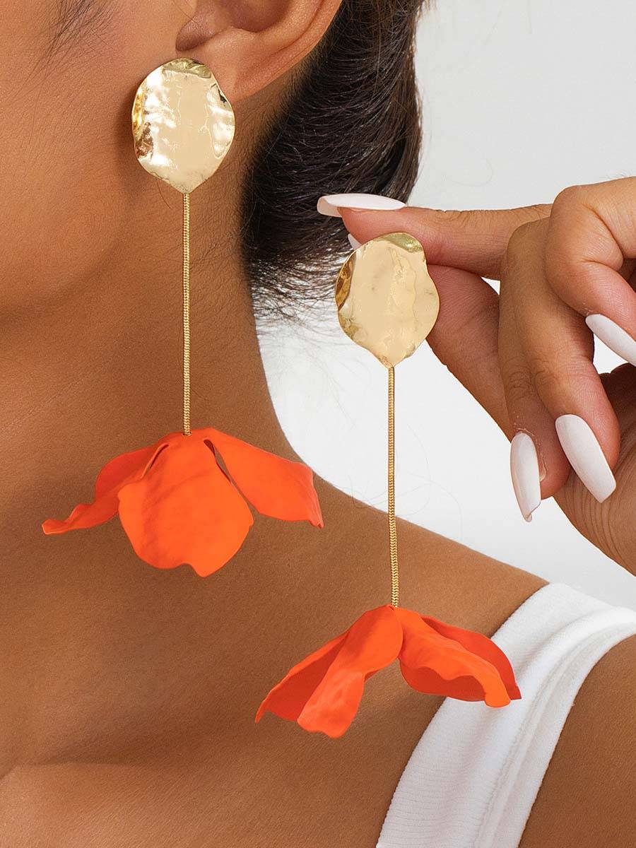 Flower Tassel Earrings