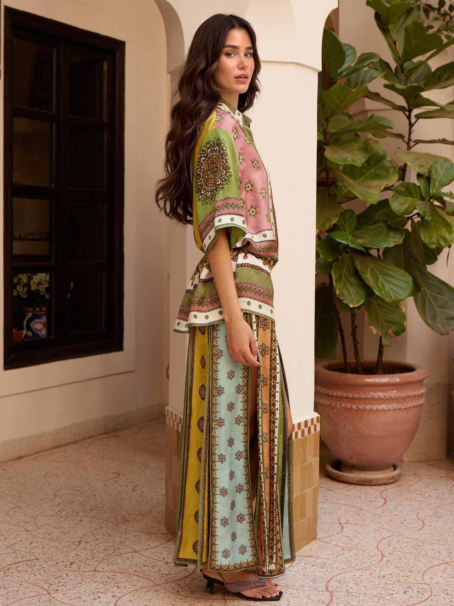 Exquisite Bohemian Print Skirt