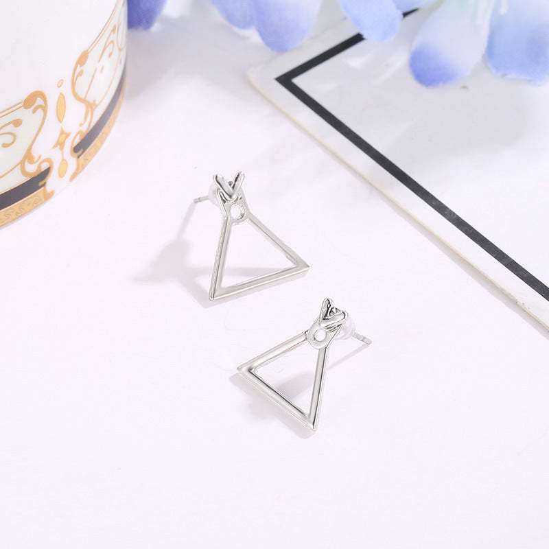 Trendy Cute Nickel Free Square Stud Earrings