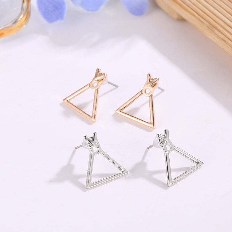 Trendy Cute Nickel Free Square Stud Earrings