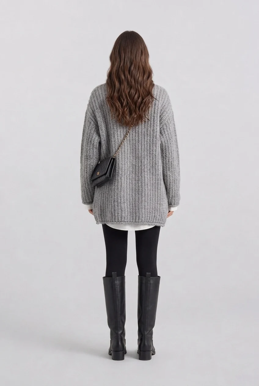 Chunky Ribbed Knit Button-Up Cardigan Sweater with Pockets [erp-image:34c07c8e0212471b7cf2a20b]