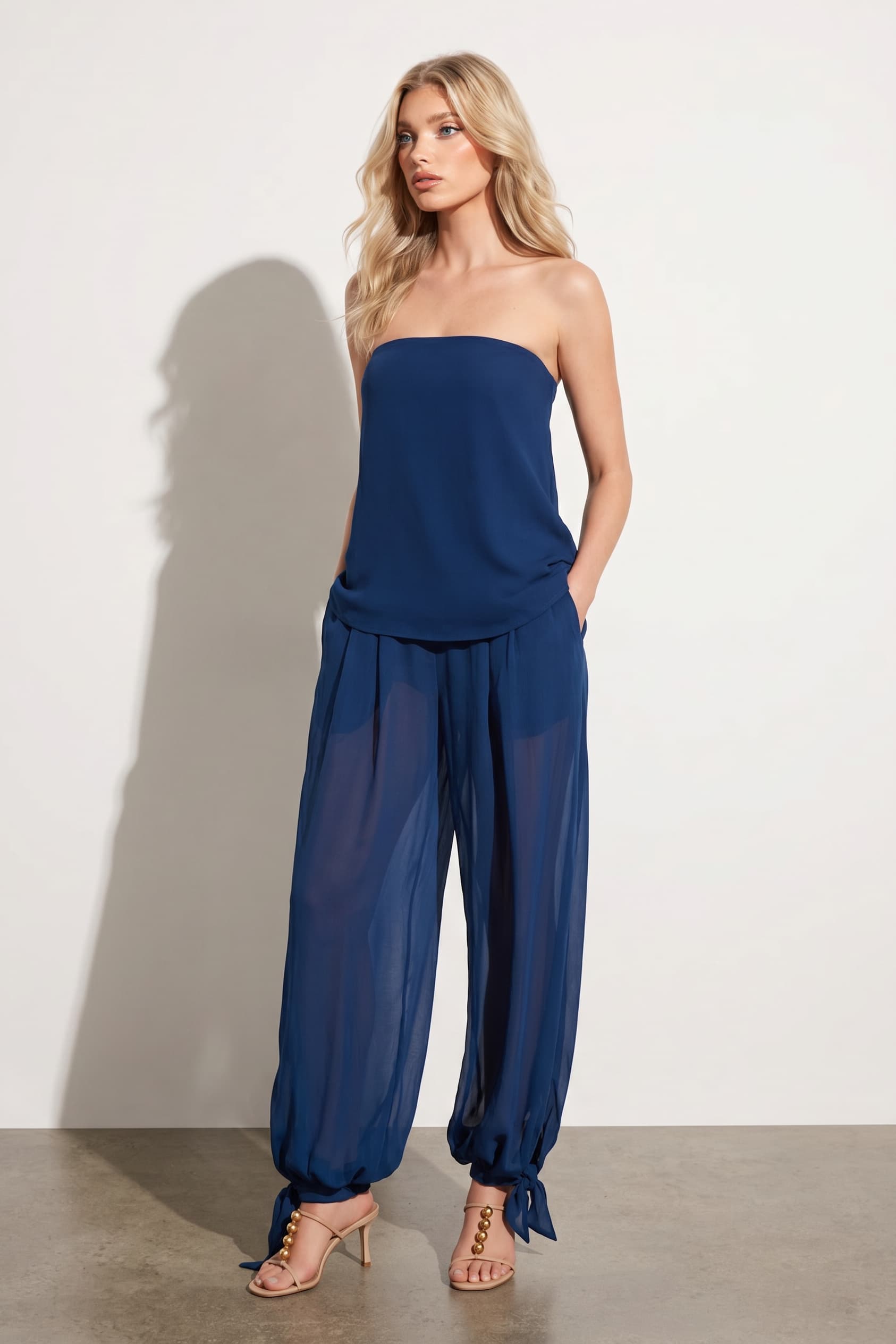 Strapless Backless Jumpsuit
