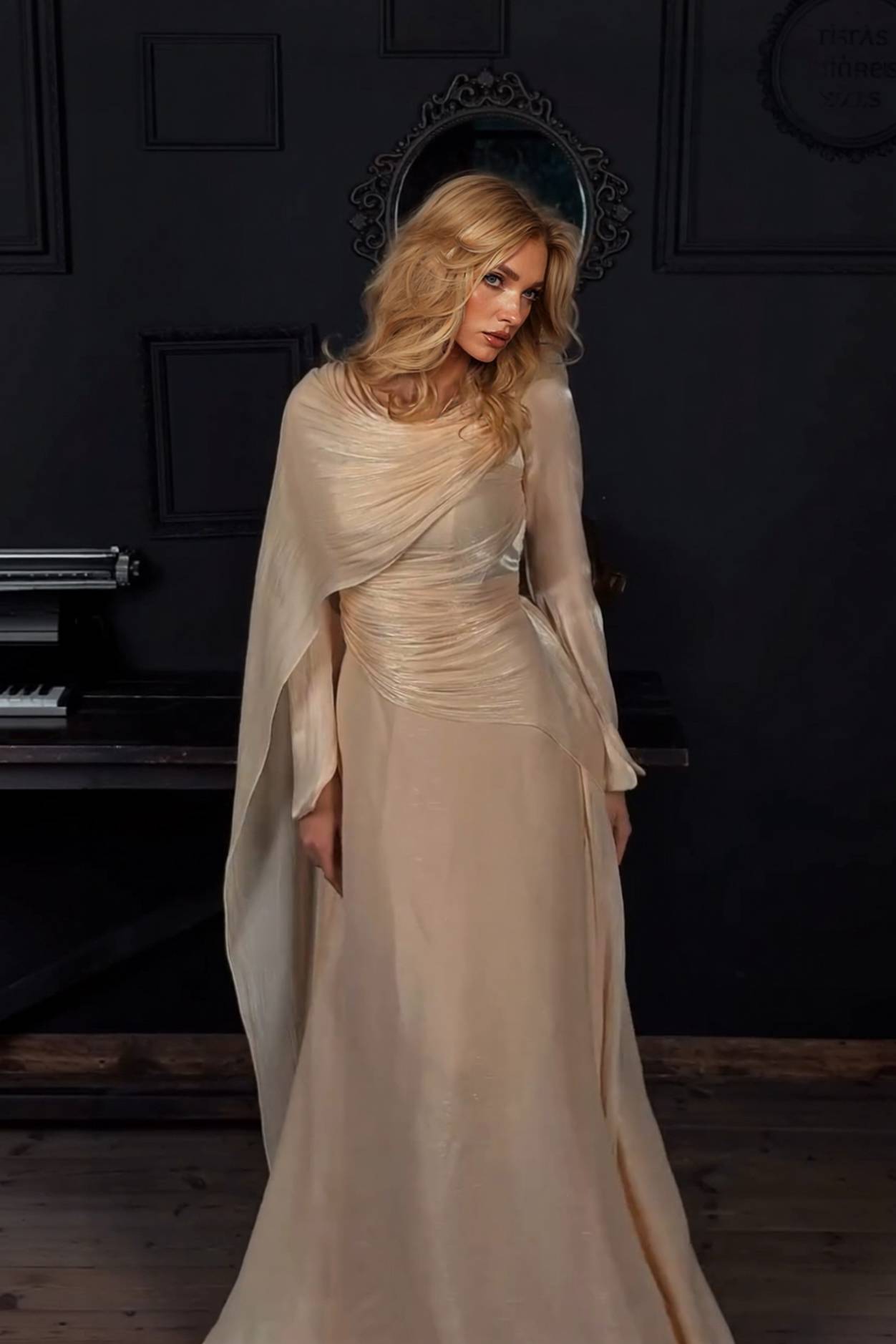 Pleated Ribbon Design Maxi Dress – Likemychoice