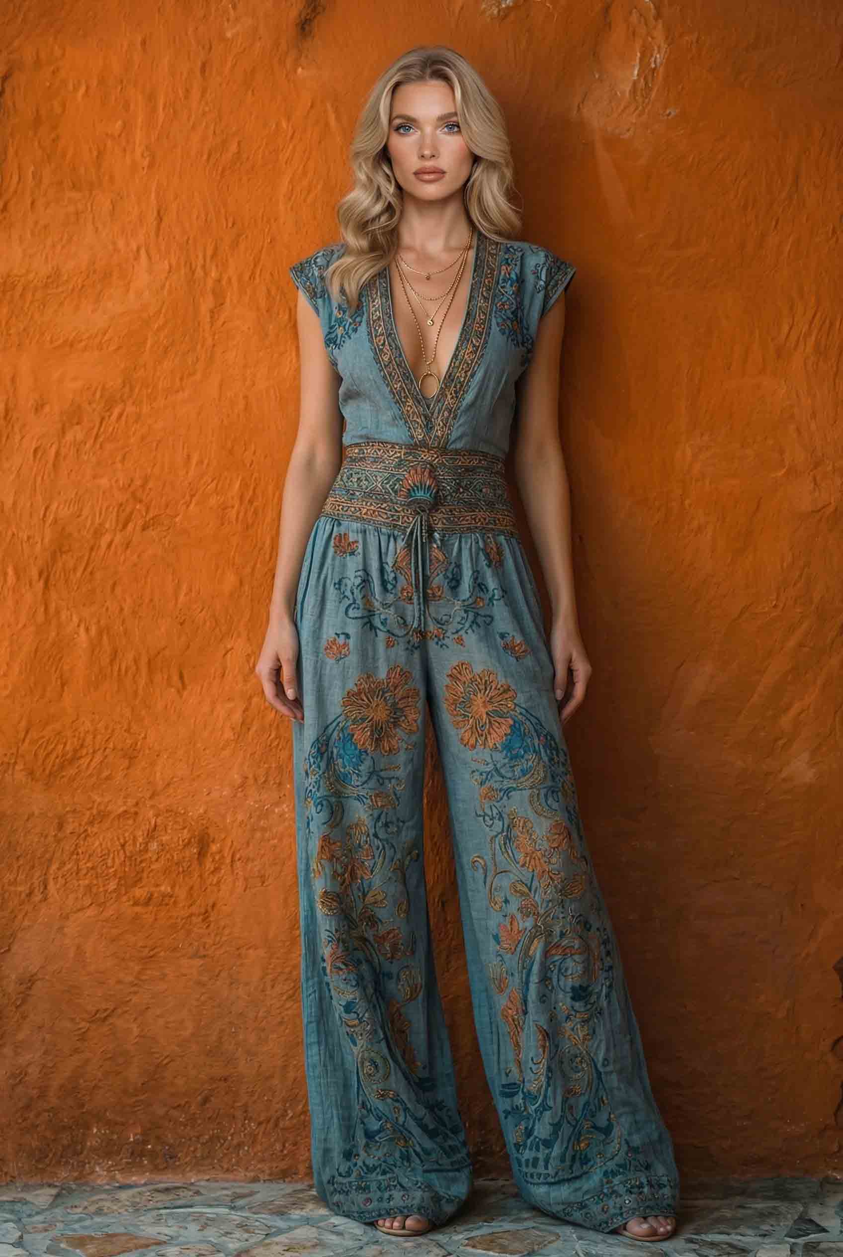 Unique Printed Jumpsuit