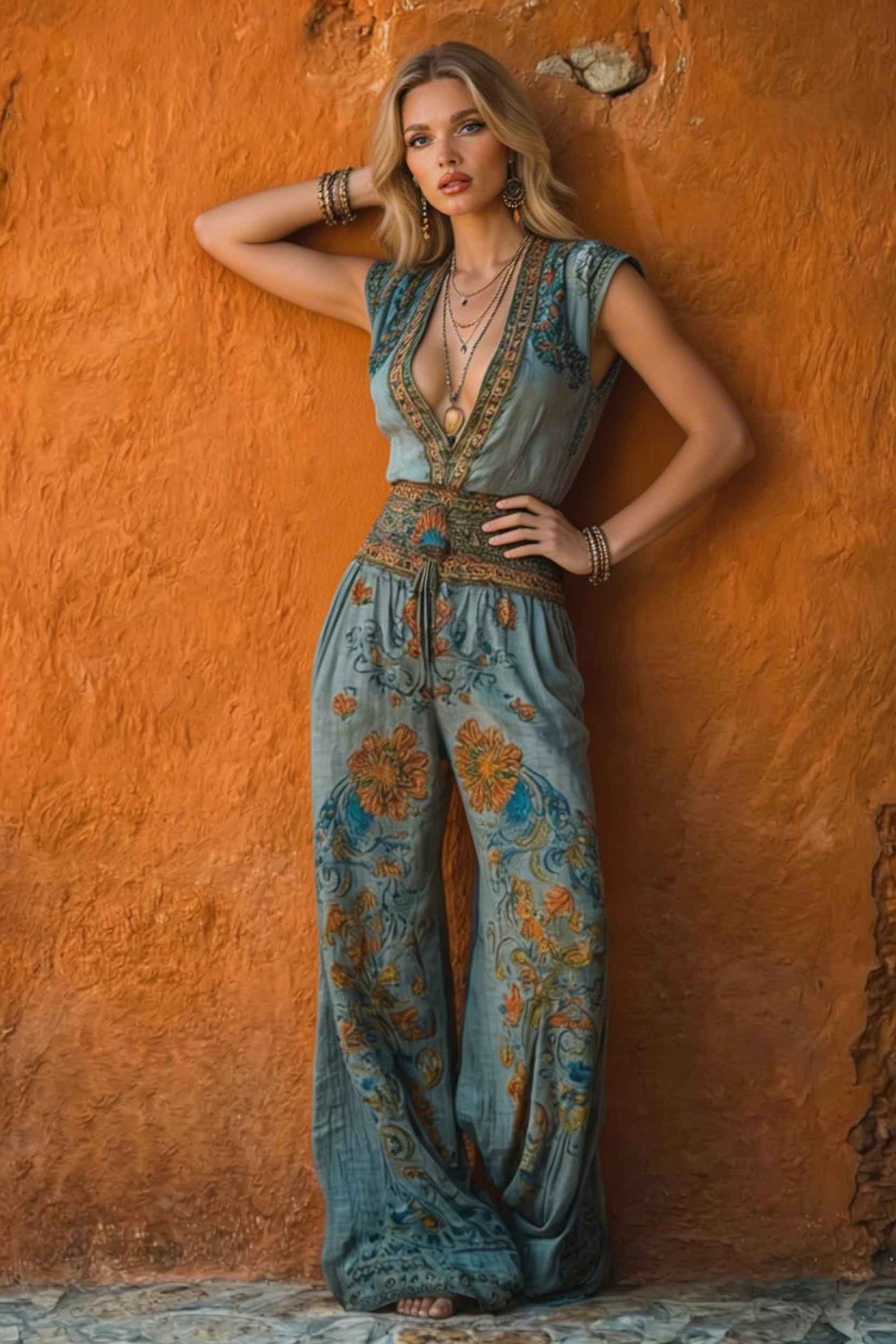 Unique Printed Jumpsuit
