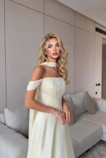 Scarf Design High Waist Maxi Dress