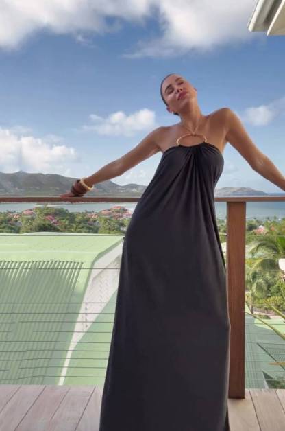 Halter-Neck Backless Maxi Dress