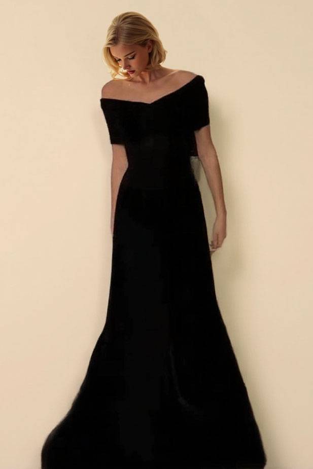 Off-shoulder Tulle Splicing Maxi Dress