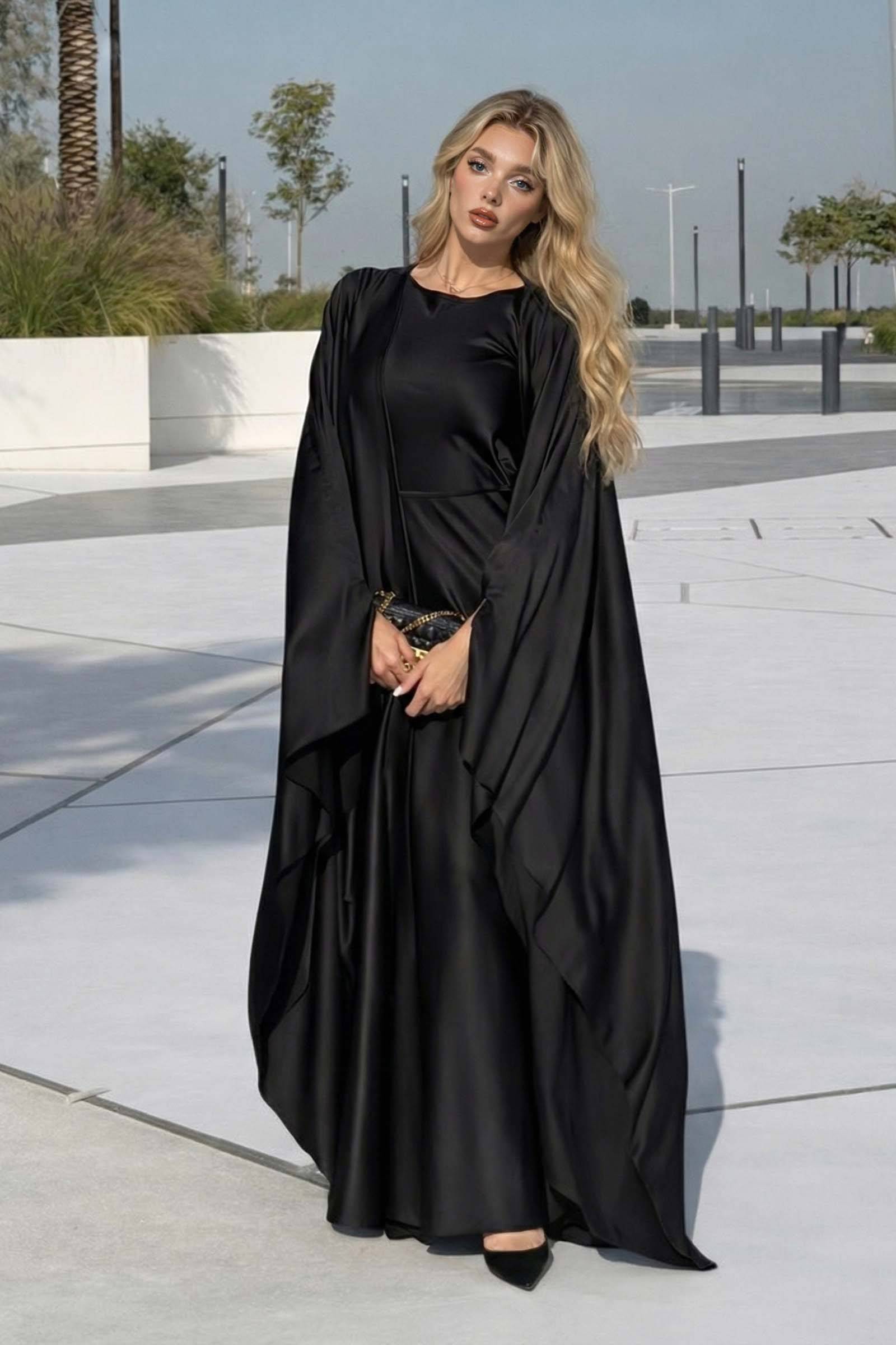 Short Sleeve Maxi Dress Shawl Set