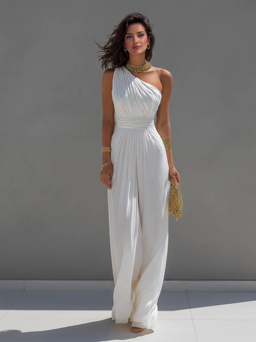 Minimalist Off-Shoulder Jumpsuit