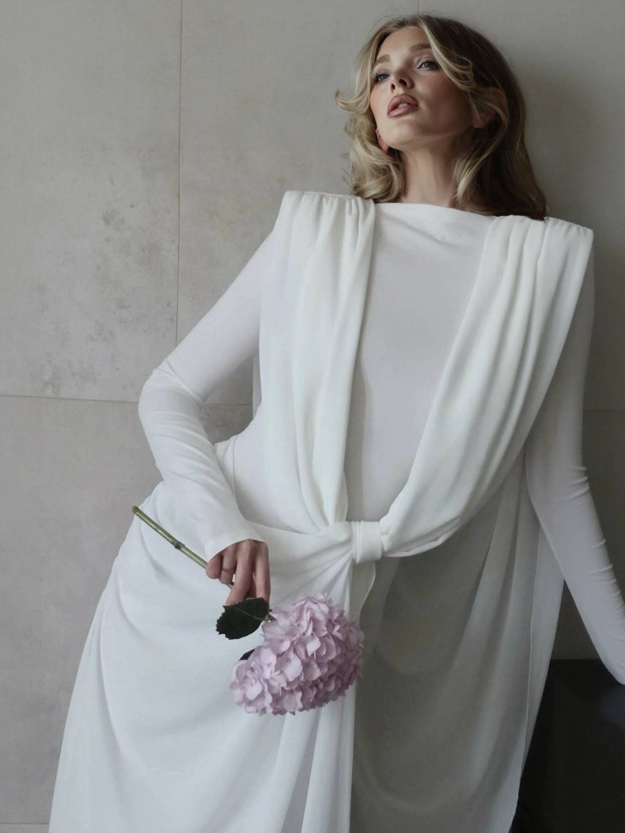 Irregular Ribbon Design Maxi Dress