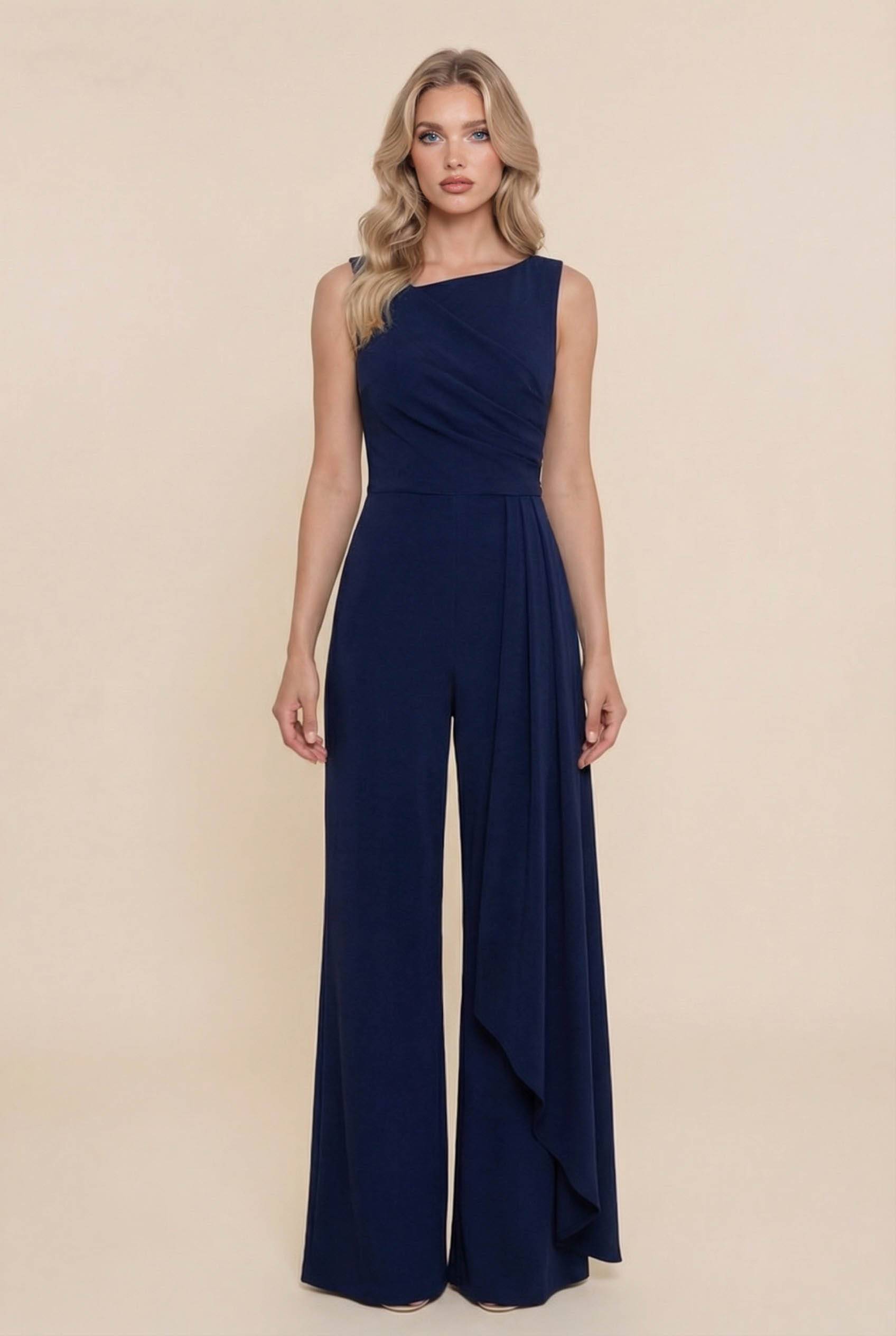 Asymmetric Streamer Design Jumpsuit