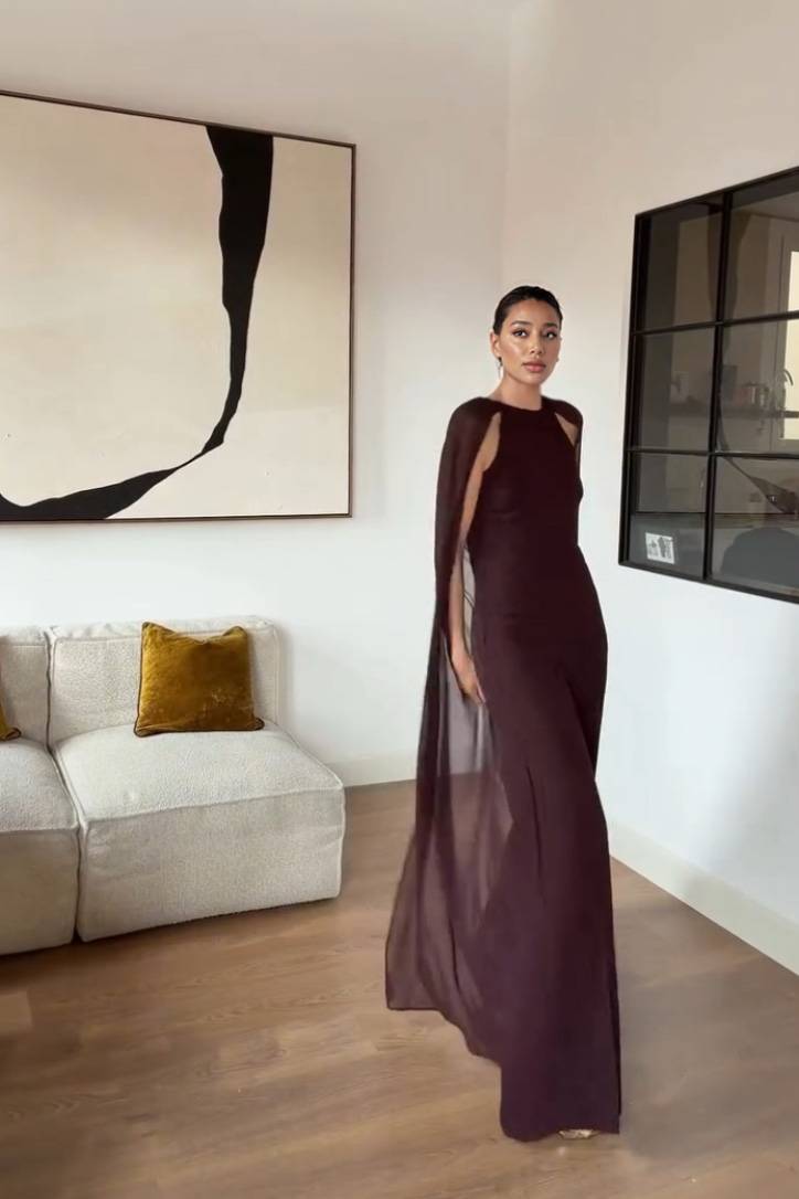 Minimalist Shawl Design Jumpsuit