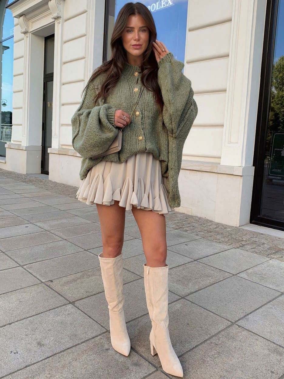 Casual Batwing Sleeve Cardigan Sweater