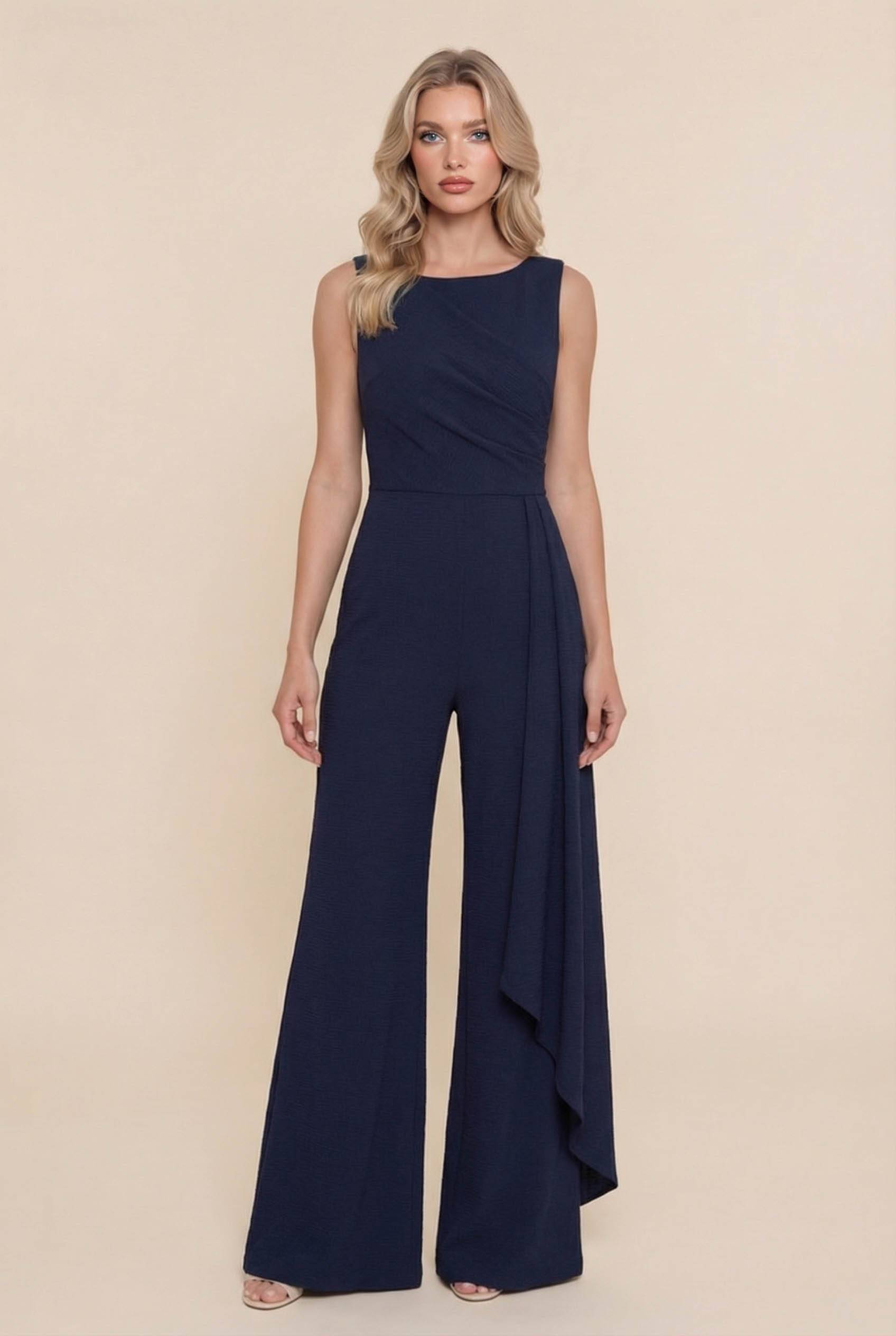 Asymmetric Streamer Design Jumpsuit