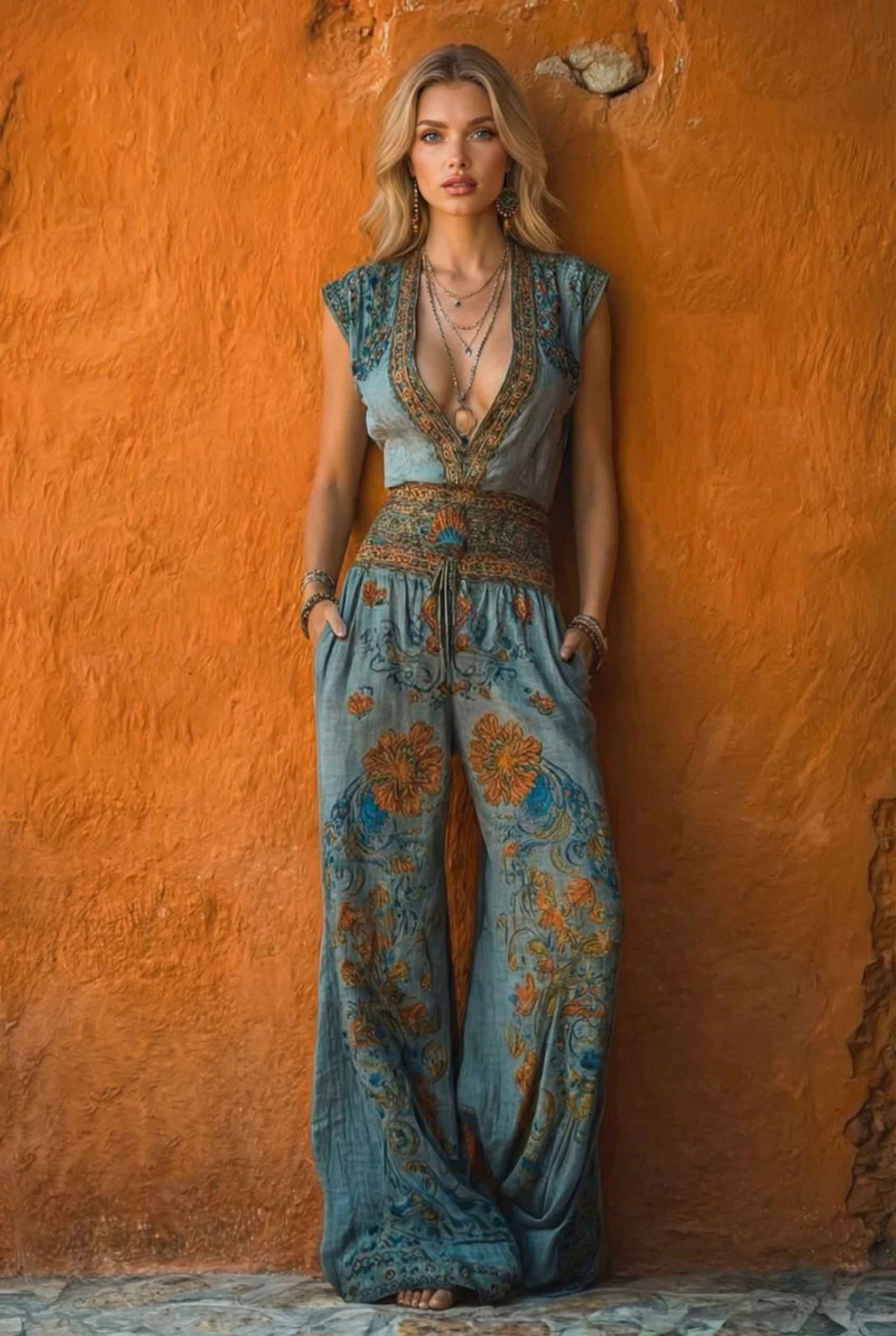 Unique Printed Jumpsuit