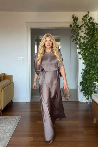 Lace-Up Design Irregular Shirt And Skirt Set