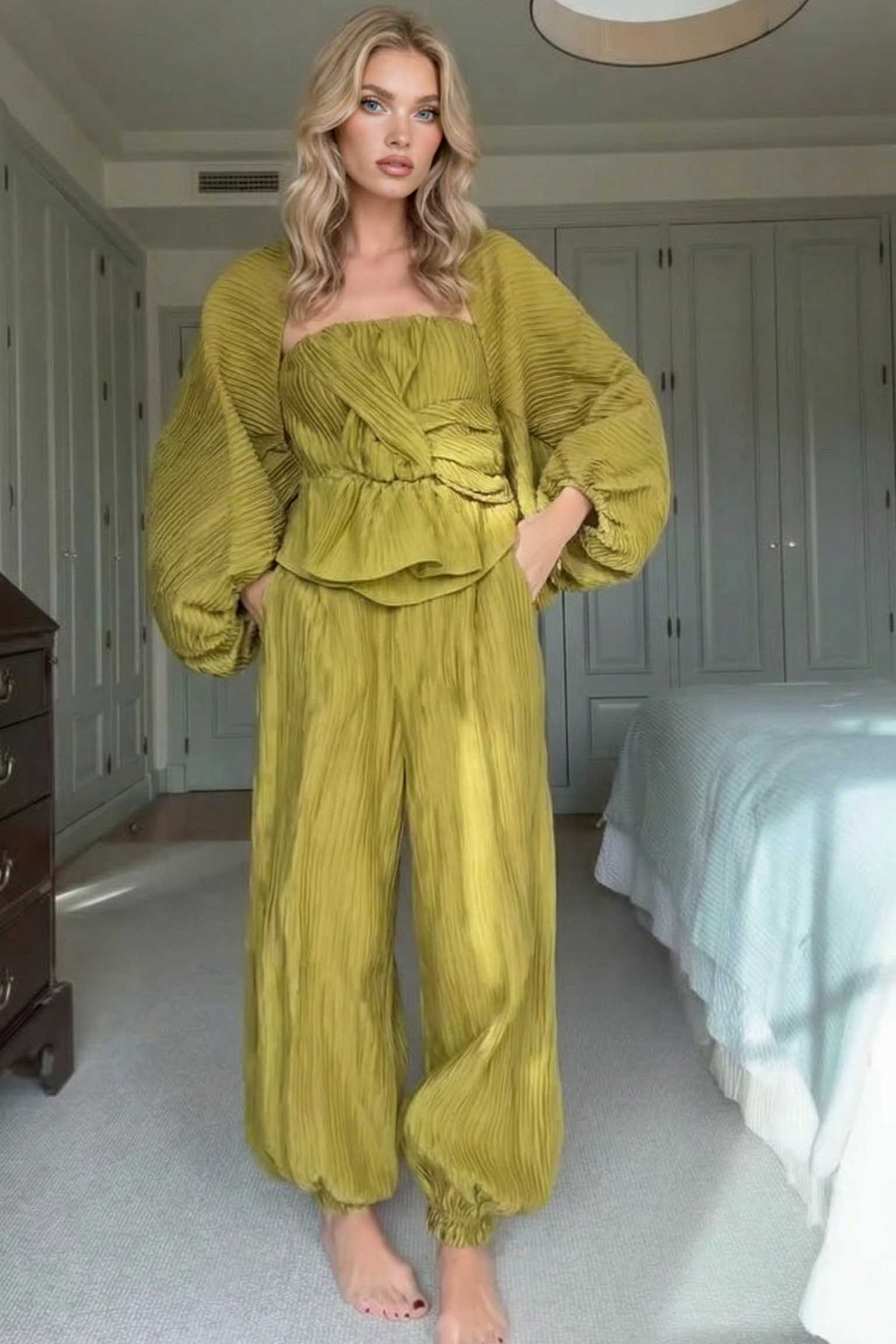 Sling Top Bloomers and Jacket Set