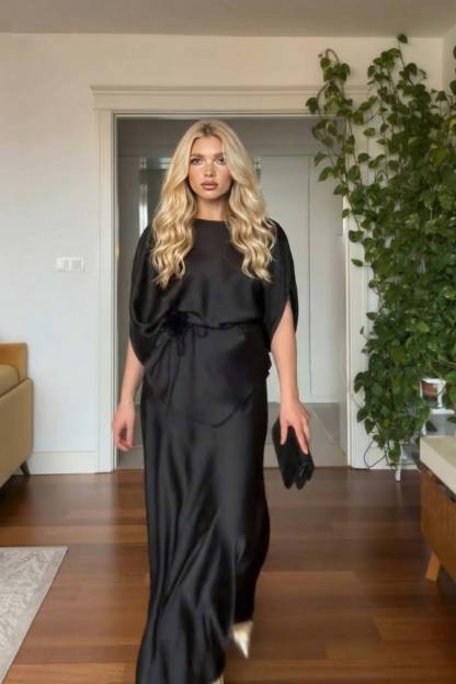 Lace-Up Design Irregular Shirt And Skirt Set