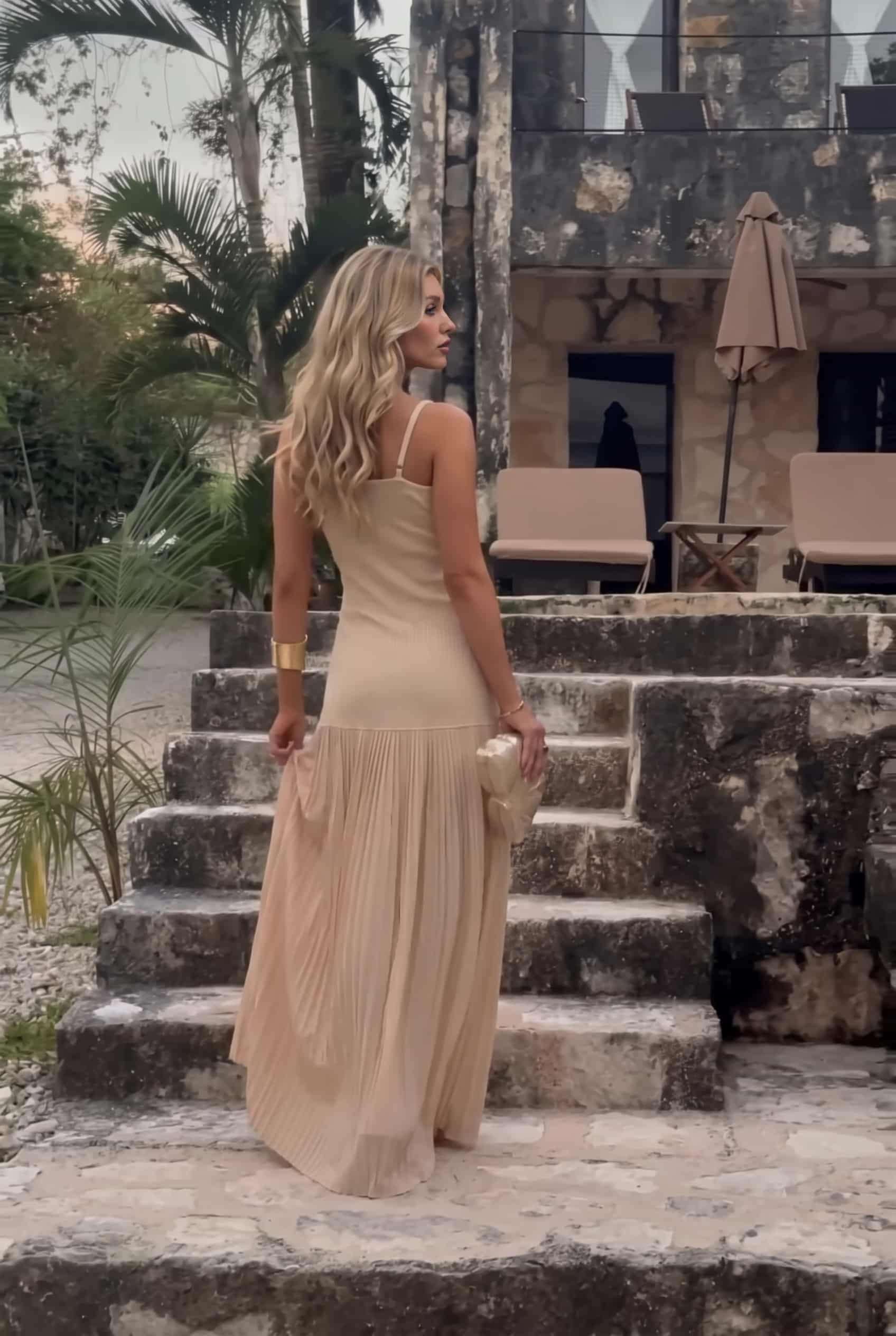 Chiffon Patchwork Maxi Dress