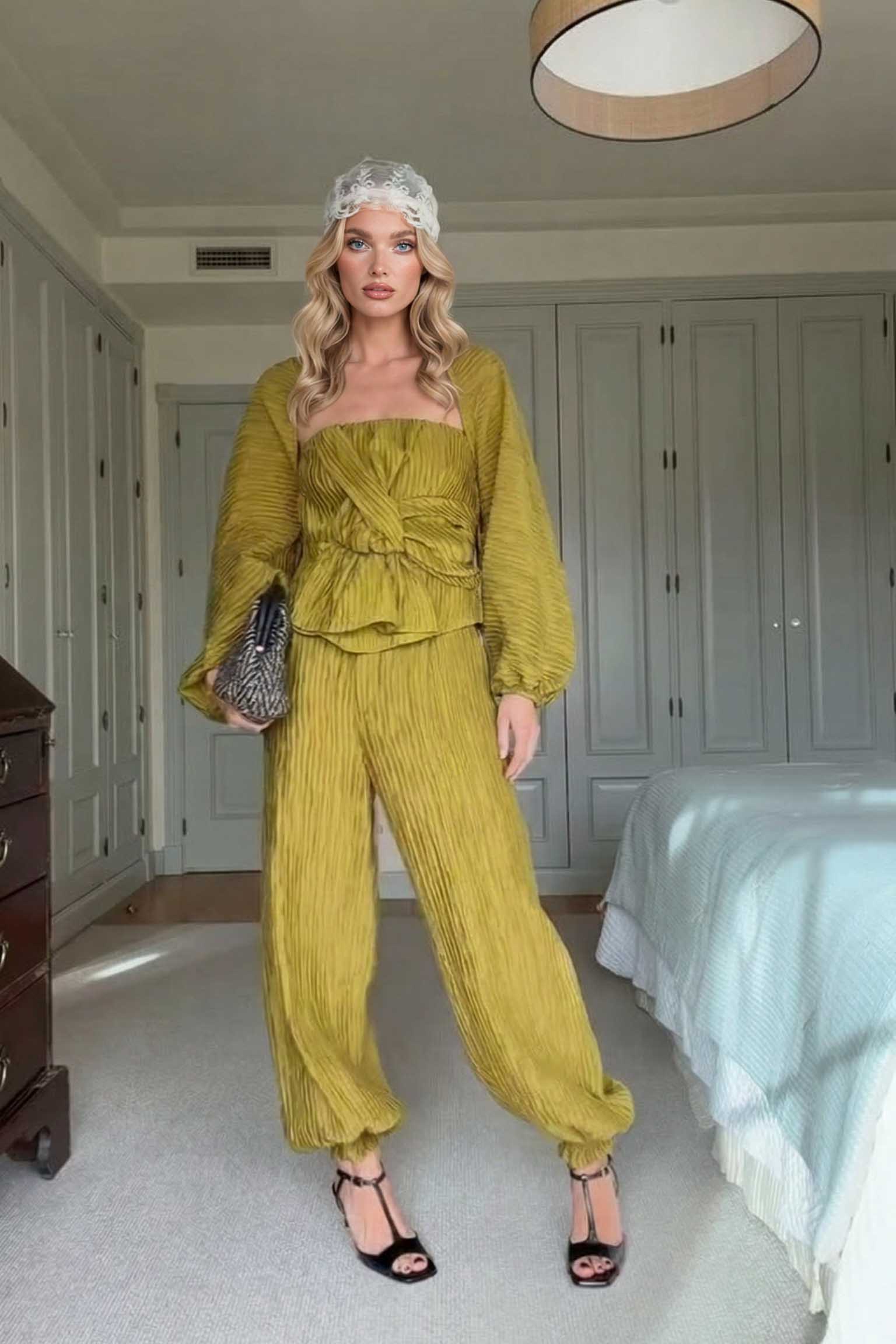 Sling Top Bloomers and Jacket Set